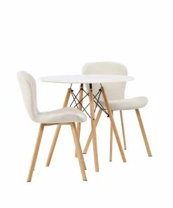 Venture Home Spisegruppe Danburi med 2 stk stoler Lilja