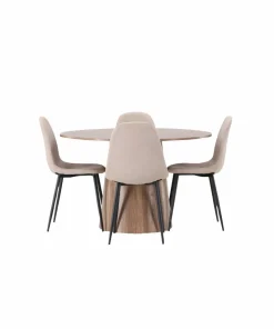 Venture Home Spisegruppe Lanzo med 4 stk stoler Polar