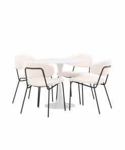 Venture Home Spisegruppe Hamden med 4 stk stoler Chico