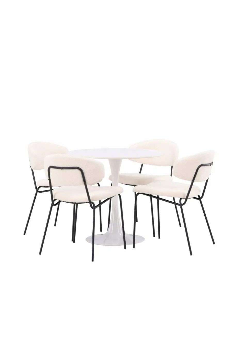 Venture Home Spisegruppe Hamden med 4 stk stoler Chico