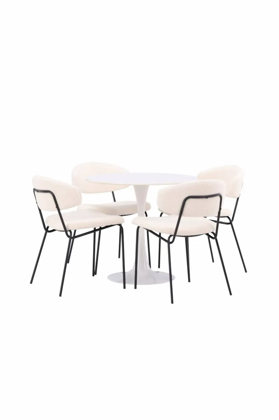 Venture Home Spisegruppe Hamden med 4 stk stoler Chico