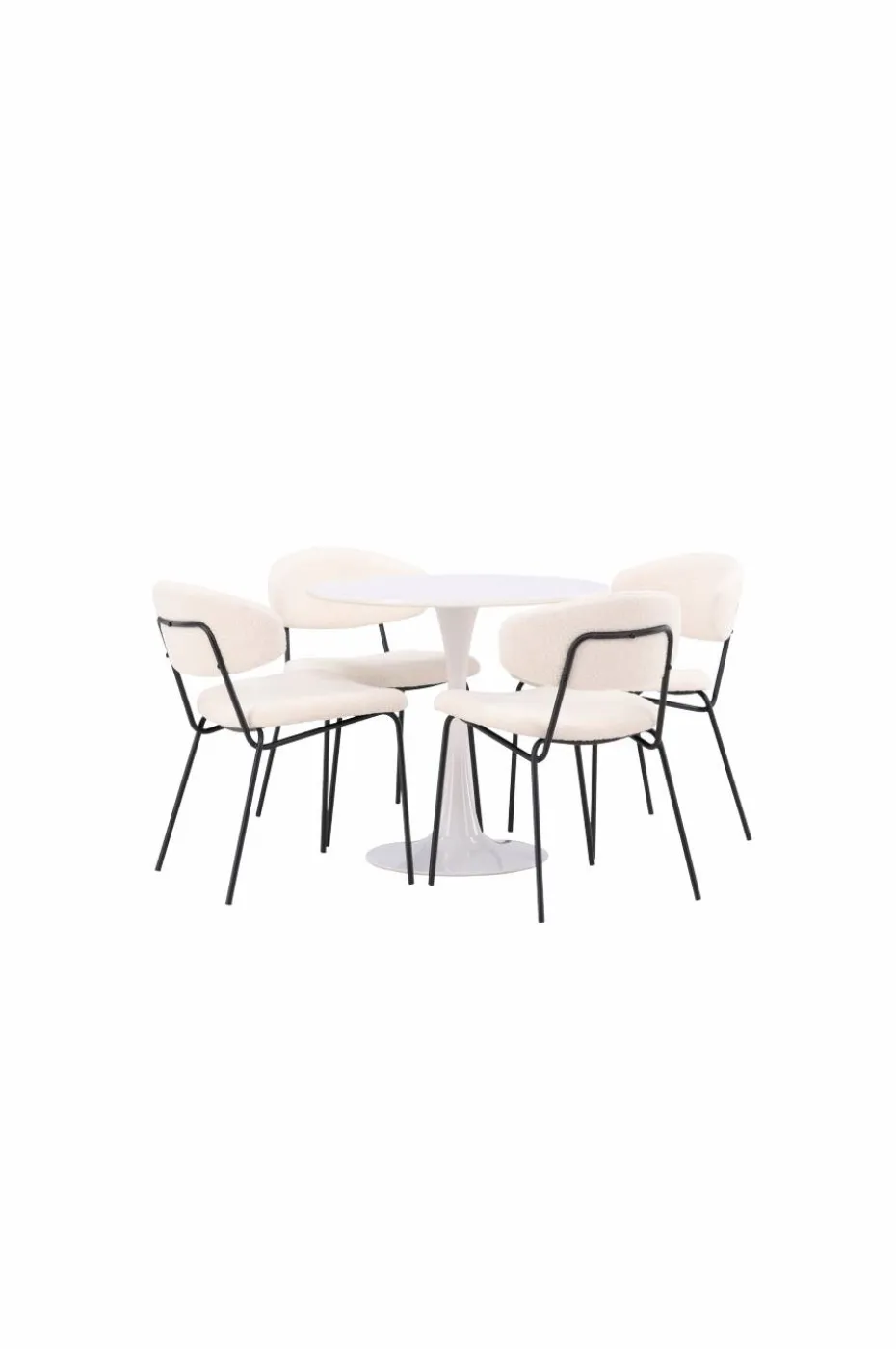 Venture Home Spisegruppe Hamden med 4 stk stoler Chico