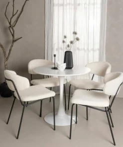 Venture Home Spisegruppe Hamden med 4 stk stoler Chico