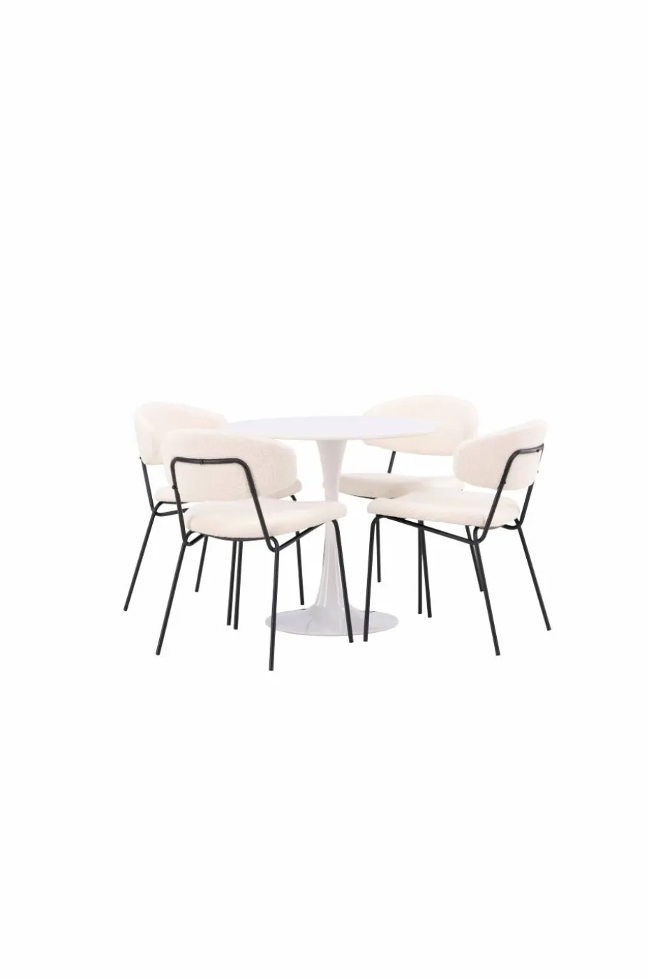 Venture Home Spisegruppe Hamden med 4 stk stoler Chico