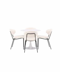 Venture Home Spisegruppe Hamden med 4 stk stoler Chico