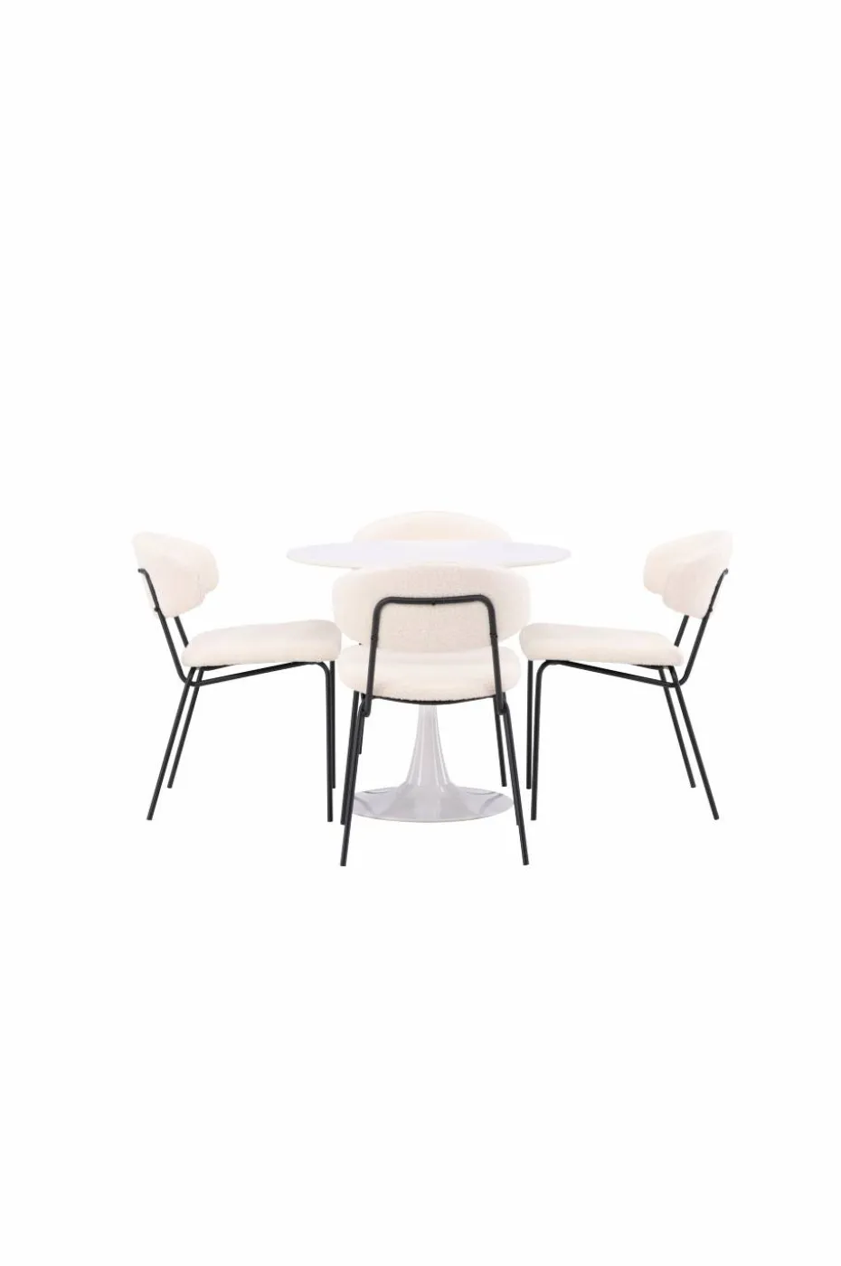Venture Home Spisegruppe Hamden med 4 stk stoler Chico