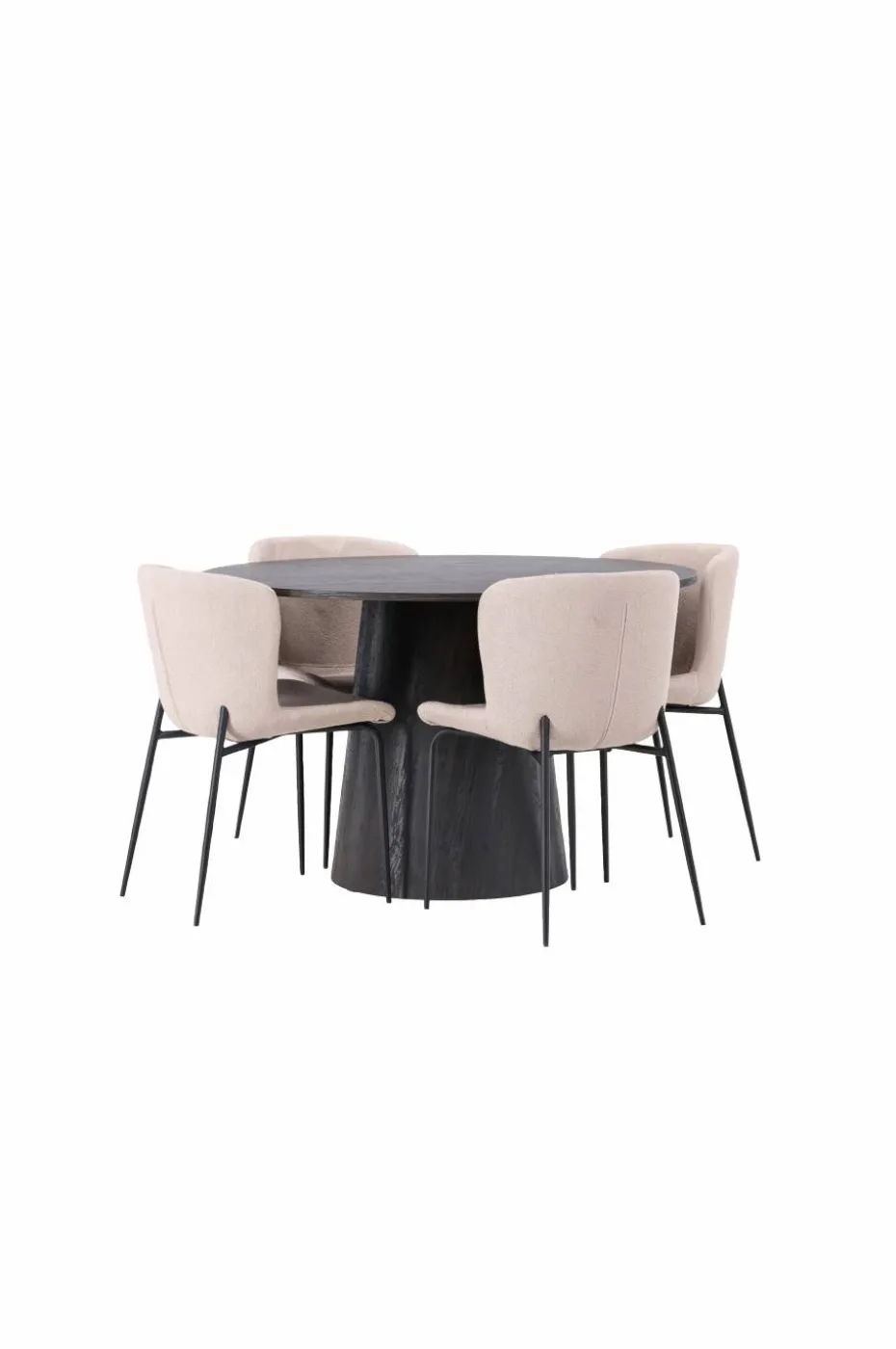 Venture Home Spisegruppe Lanzo med 4 stk stoler Modesto