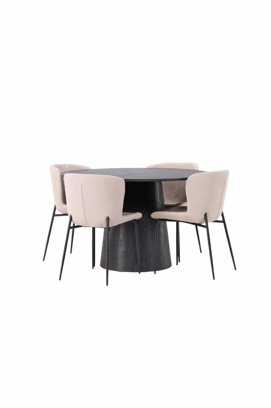 Venture Home Spisegruppe Lanzo med 4 stk stoler Modesto