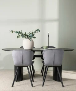 Venture Home Spisegruppe Isolde med 4 stk stoler Lilja