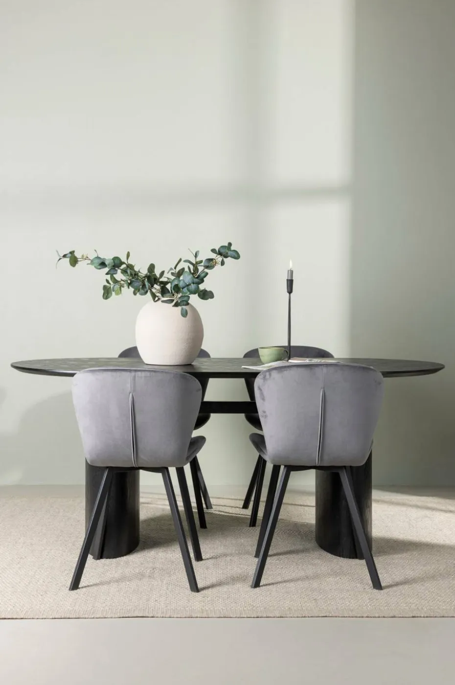 Venture Home Spisegruppe Isolde med 4 stk stoler Lilja