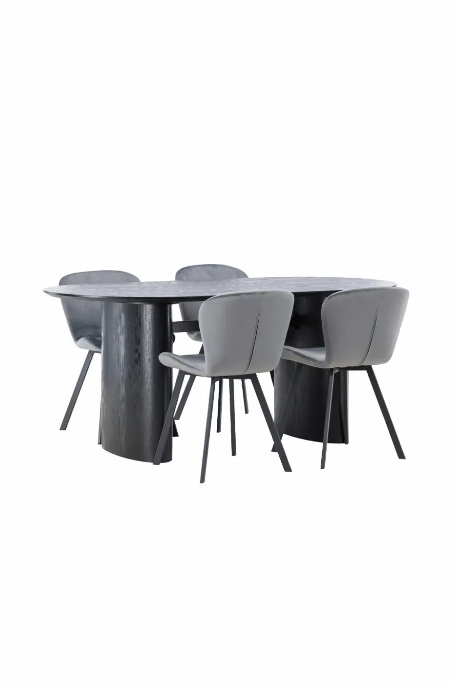 Venture Home Spisegruppe Isolde med 4 stk stoler Lilja