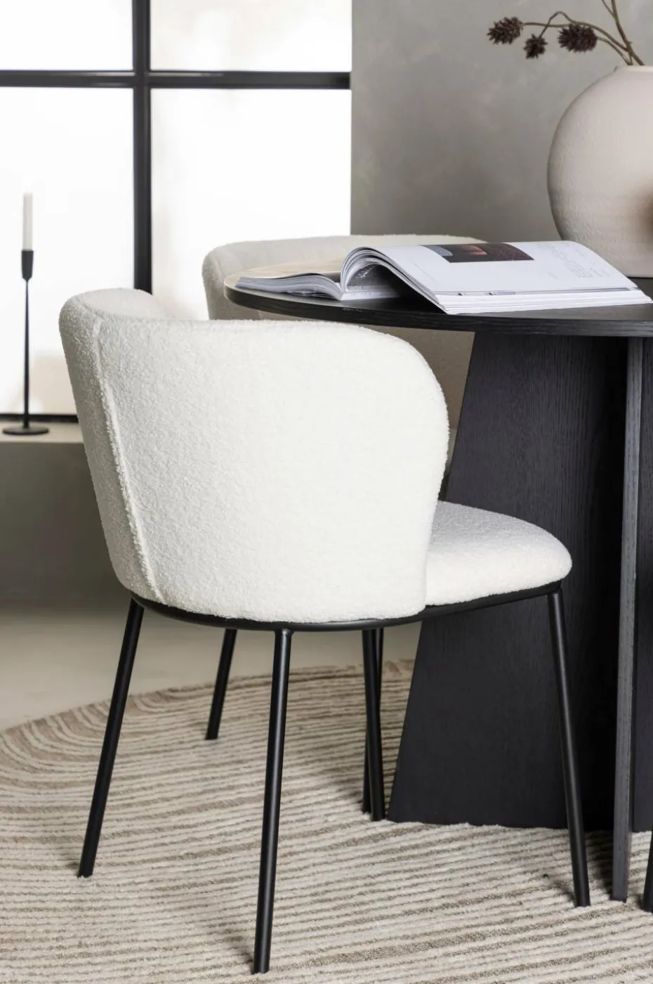 Venture Home Spisegruppe Bootcut med 4 stk stoler Edina