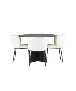 Venture Home Spisegruppe Bootcut med 4 stk stoler Edina