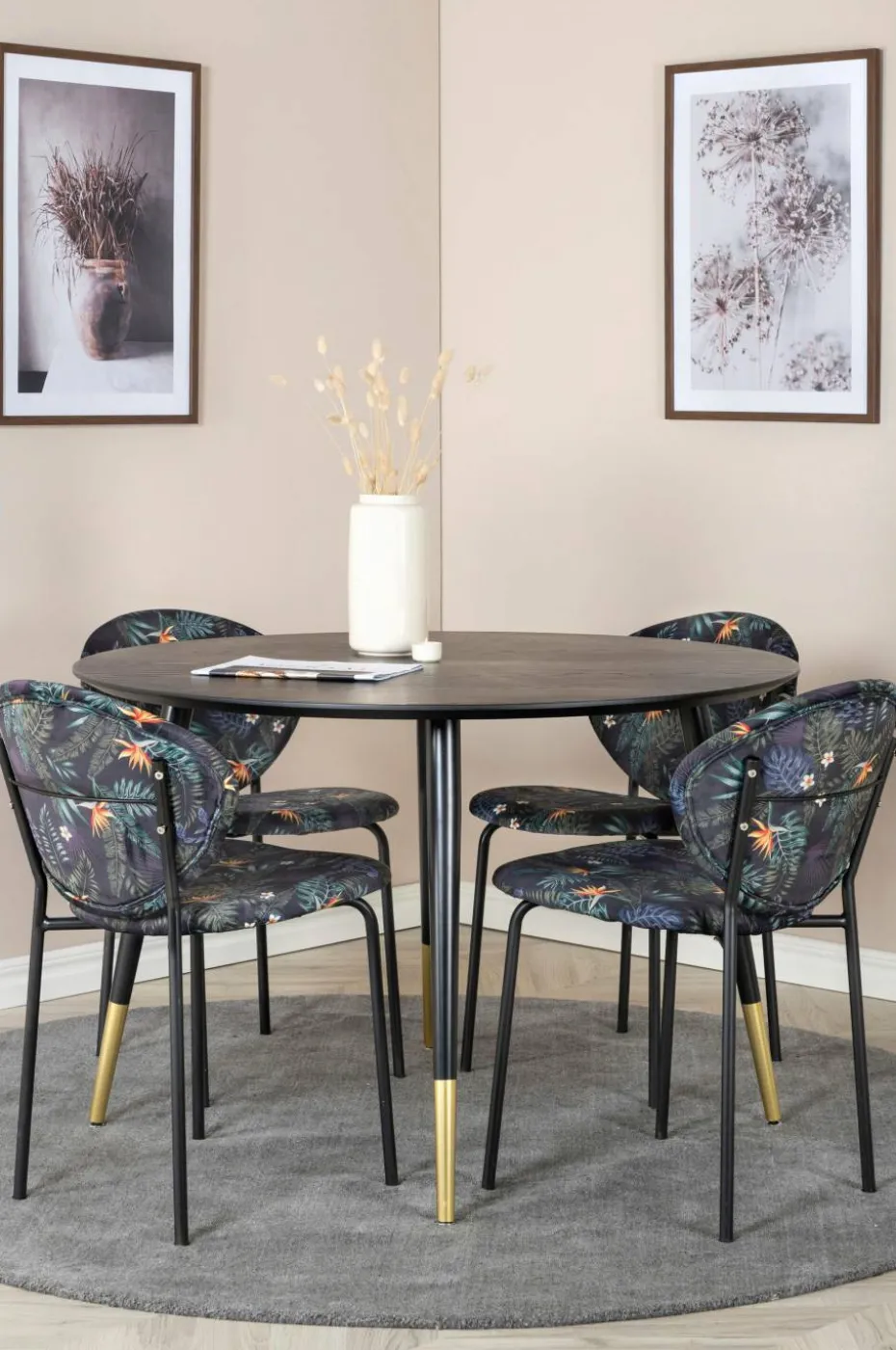 Venture Home Spisegruppe Dipp med 4 stk stoler Vault