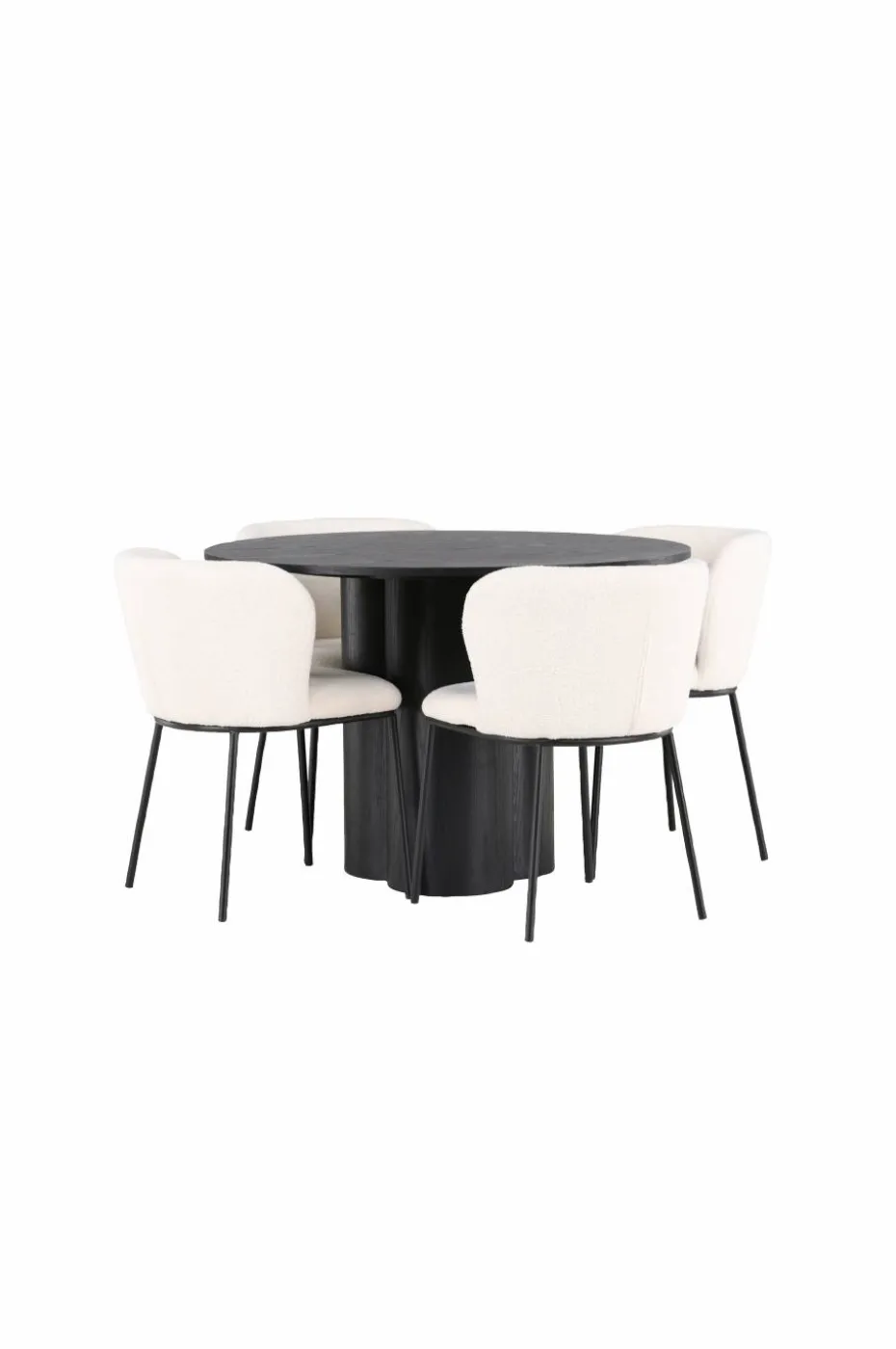 Venture Home Spisegruppe Olivia med 4 stk stoler Edina