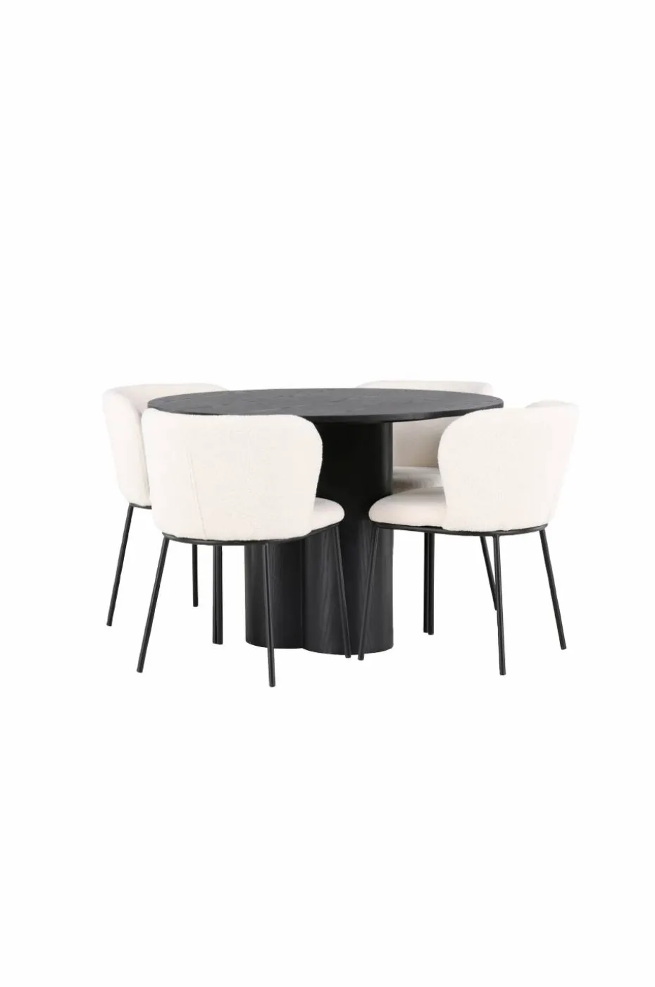 Venture Home Spisegruppe Olivia med 4 stk stoler Edina