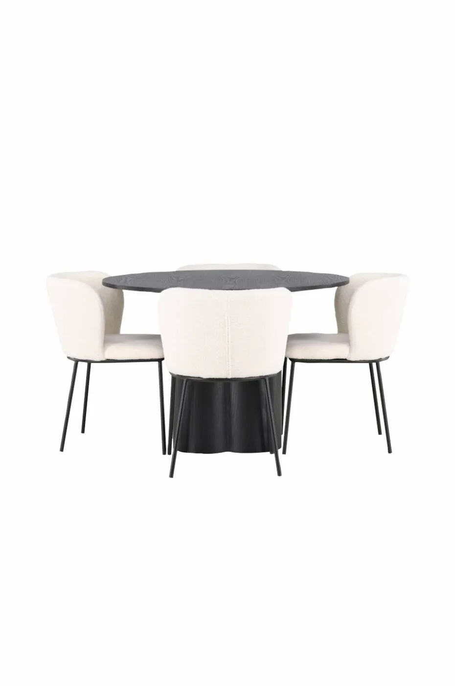 Venture Home Spisegruppe Olivia med 4 stk stoler Edina