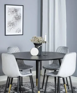 Venture Home Spisegruppe Dipp med 4 stk stoler Polar