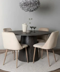 Venture Home Spisegruppe Lanzo med 4 stk stoler Night