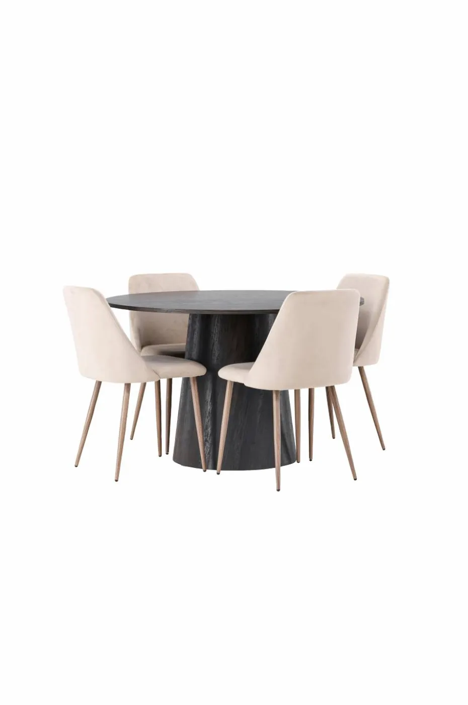 Venture Home Spisegruppe Lanzo med 4 stk stoler Night