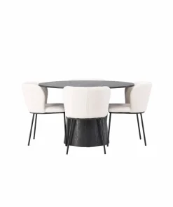 Venture Home Spisegruppe Lanzo med 4 stk stoler Edina