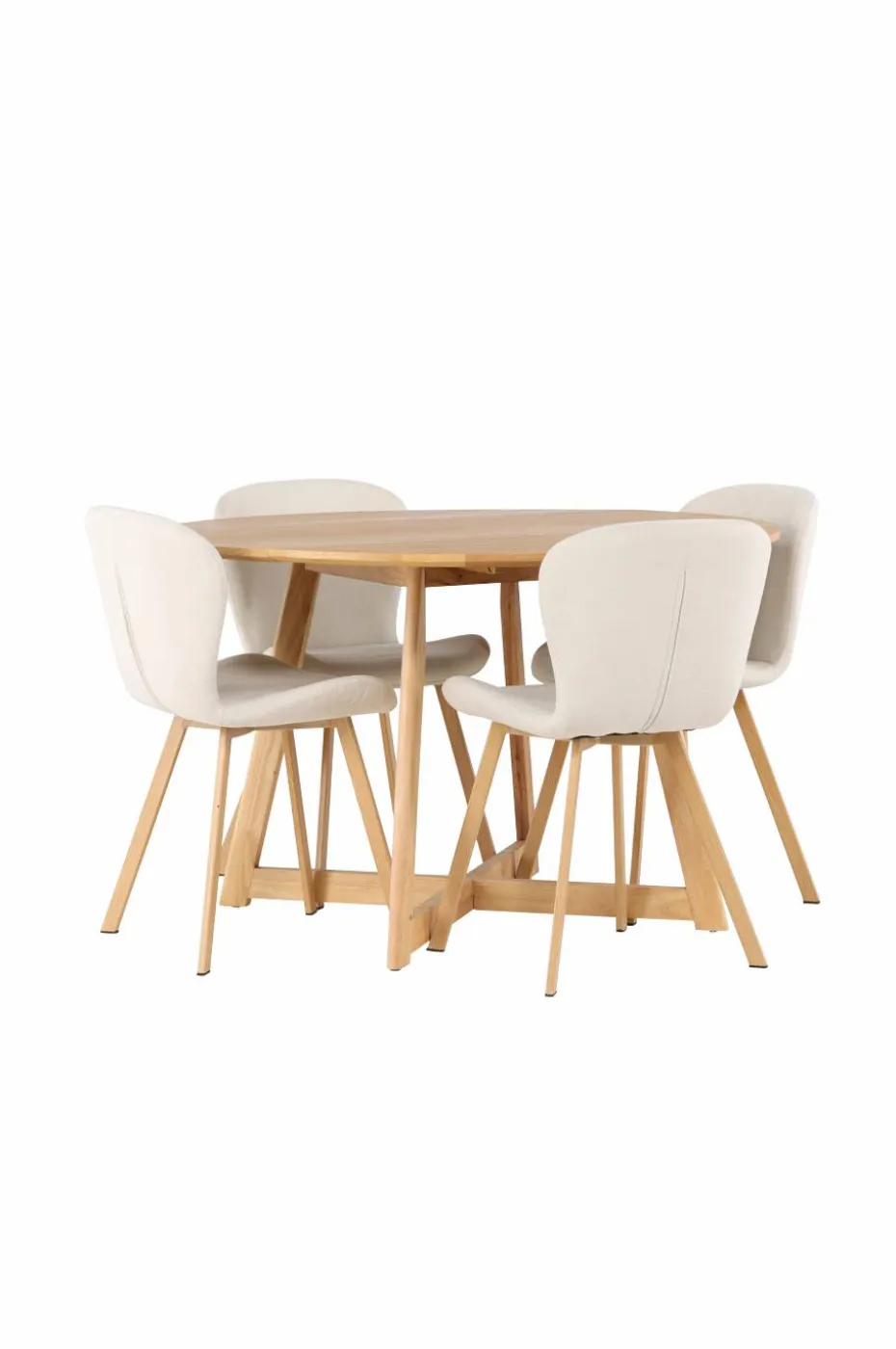 Venture Home Spisegruppe Yadikon med 4 stk stoler Lilja