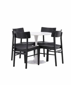 Venture Home Spisegruppe Hamden med 4 stk stoler Montros