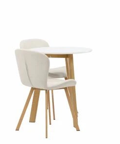 Venture Home Spisegruppe Leonora med 2 stk stoler Lilja