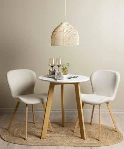 Venture Home Spisegruppe Leonora med 2 stk stoler Lilja