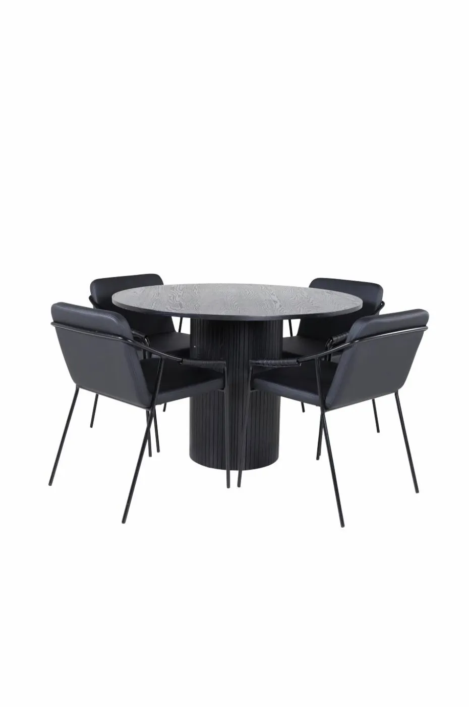 Venture Home Spisegruppe Bianca med 4 stk stoler Tvist