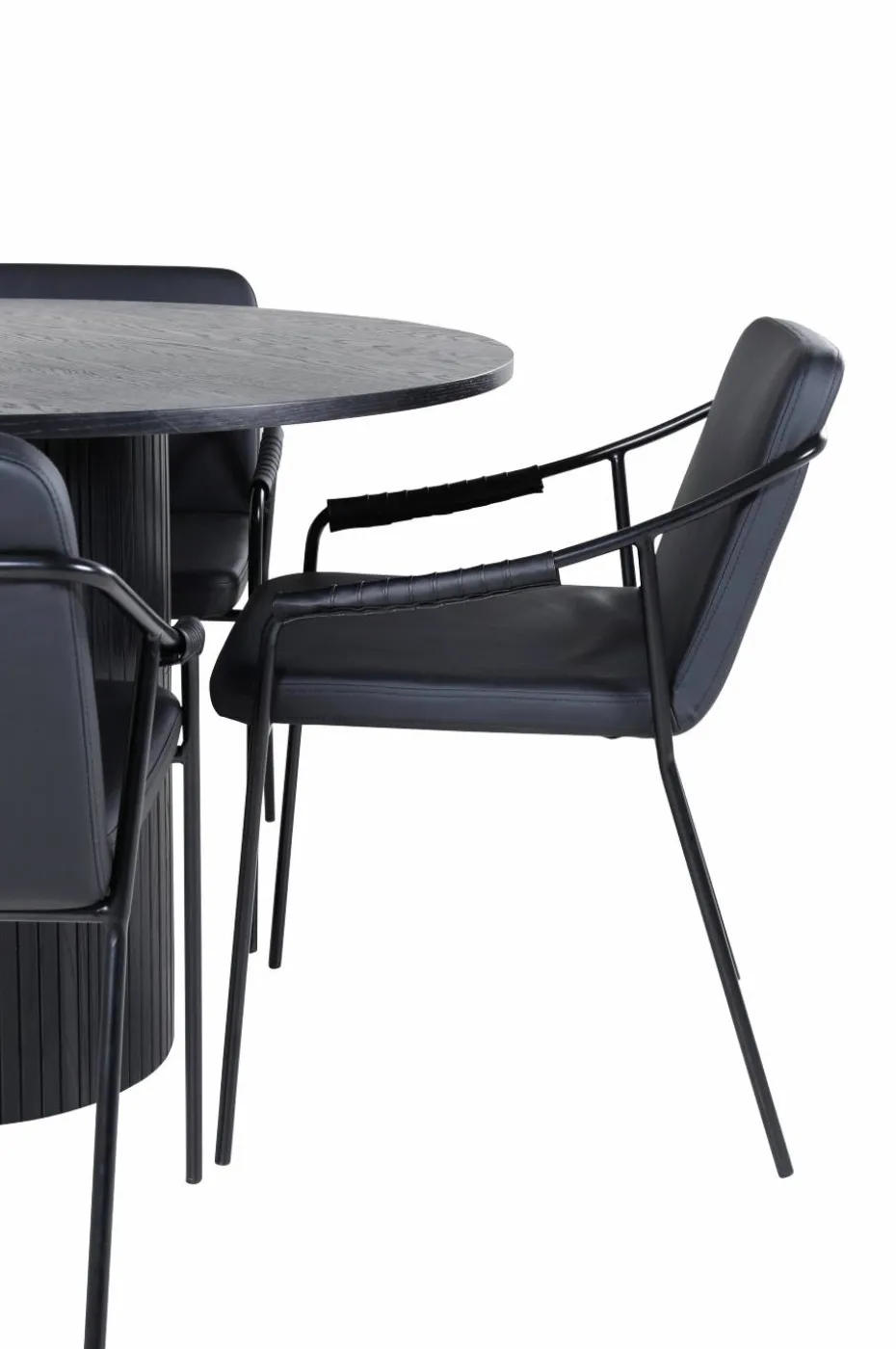 Venture Home Spisegruppe Bianca med 4 stk stoler Tvist