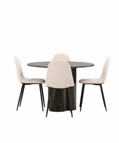 Venture Home Spisegruppe Olivia med 4 stk stoler Polar