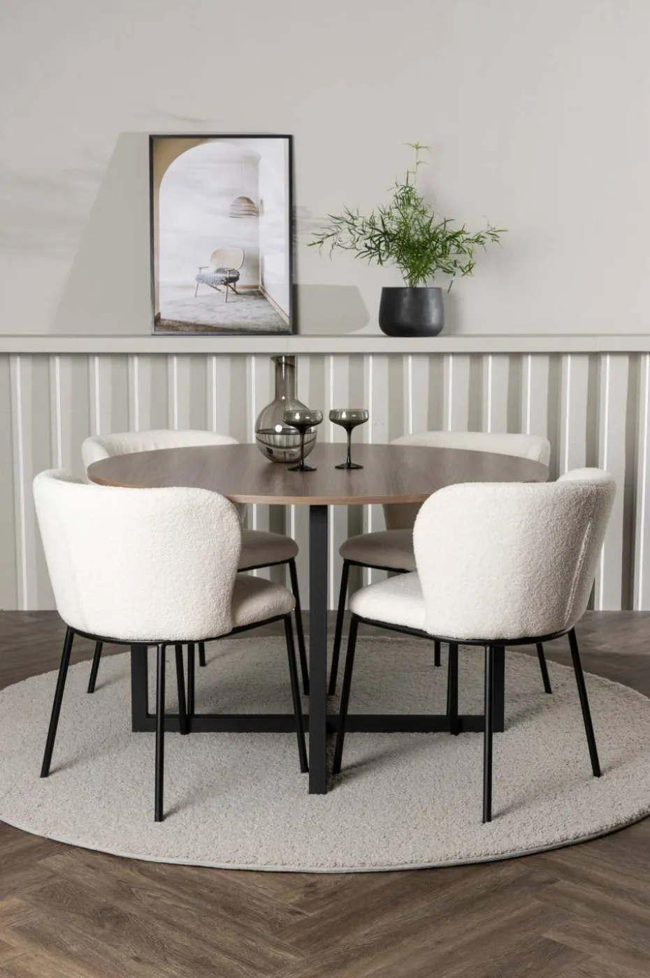 Venture Home Spisegruppe Durango med 4 stk stoler Edina