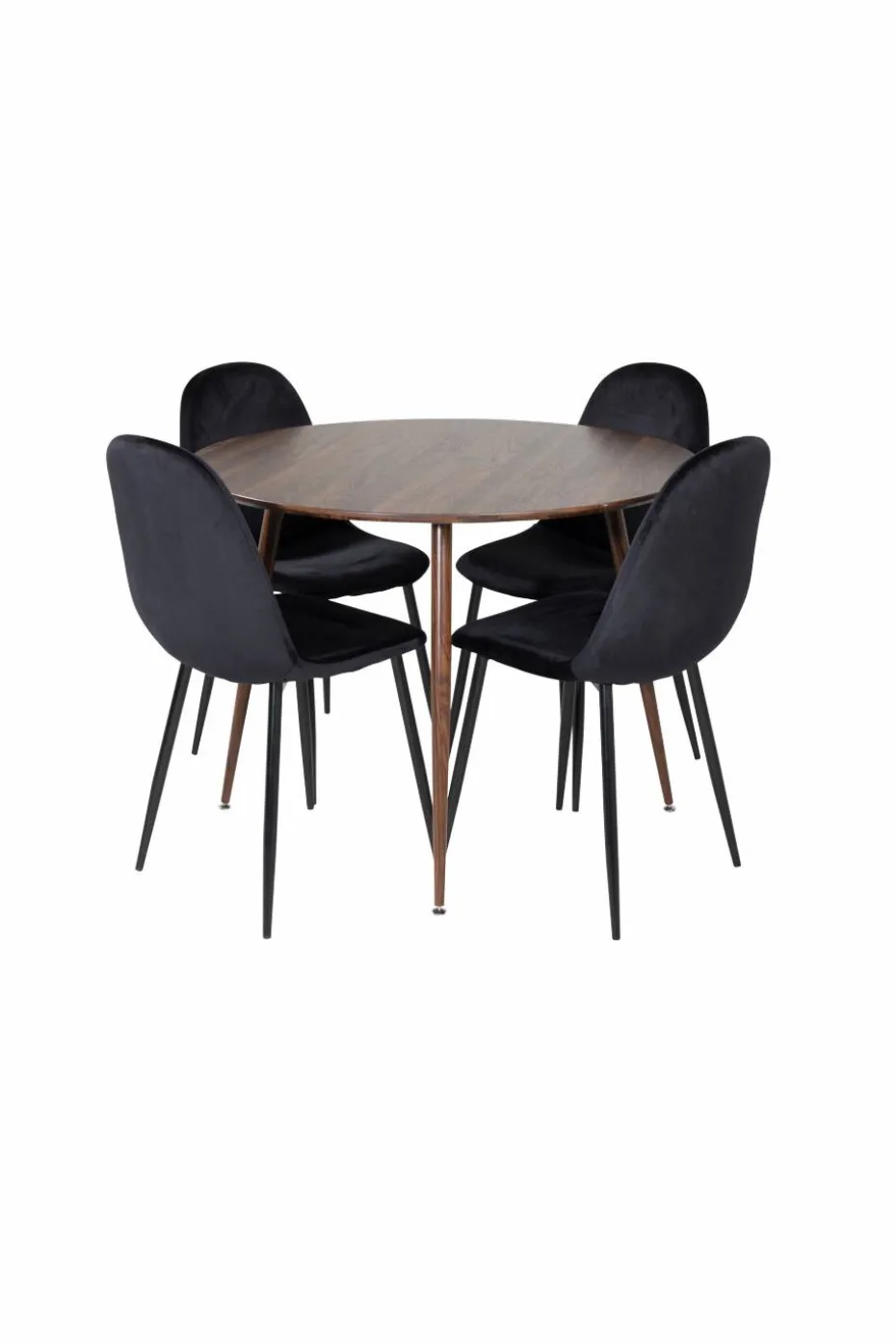 Venture Home Spisegruppe Plaza med 4 stk stoler Polar