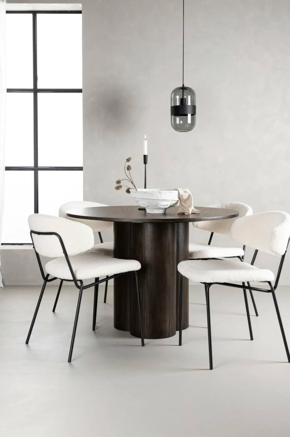Venture Home Spisegruppe Olivia med 4 stk stoler Chico
