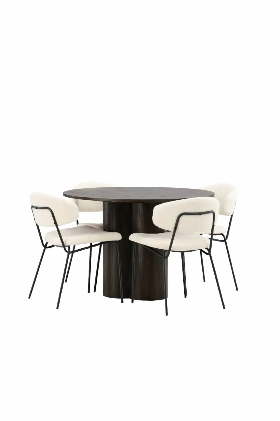 Venture Home Spisegruppe Olivia med 4 stk stoler Chico