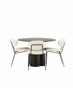 Venture Home Spisegruppe Olivia med 4 stk stoler Chico