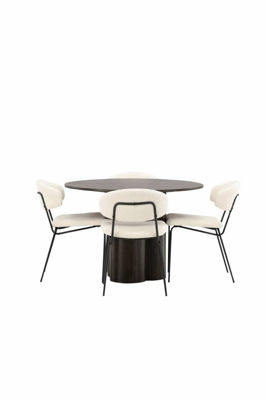 Venture Home Spisegruppe Olivia med 4 stk stoler Chico