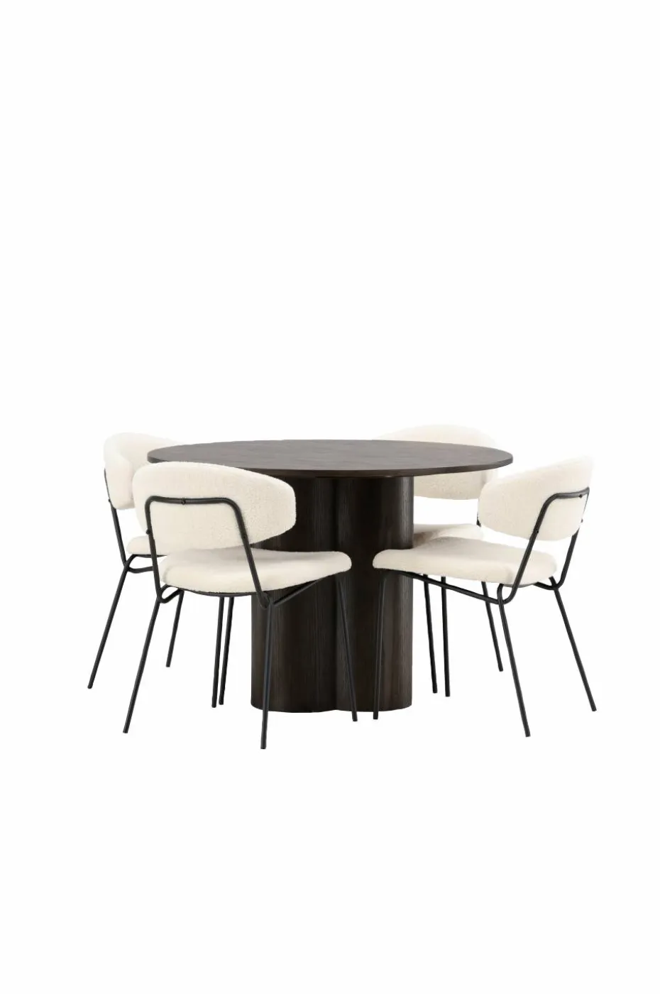 Venture Home Spisegruppe Olivia med 4 stk stoler Chico