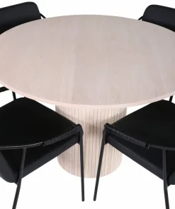 Venture Home Spisegruppe Bianca med 4 stk stoler Tvist