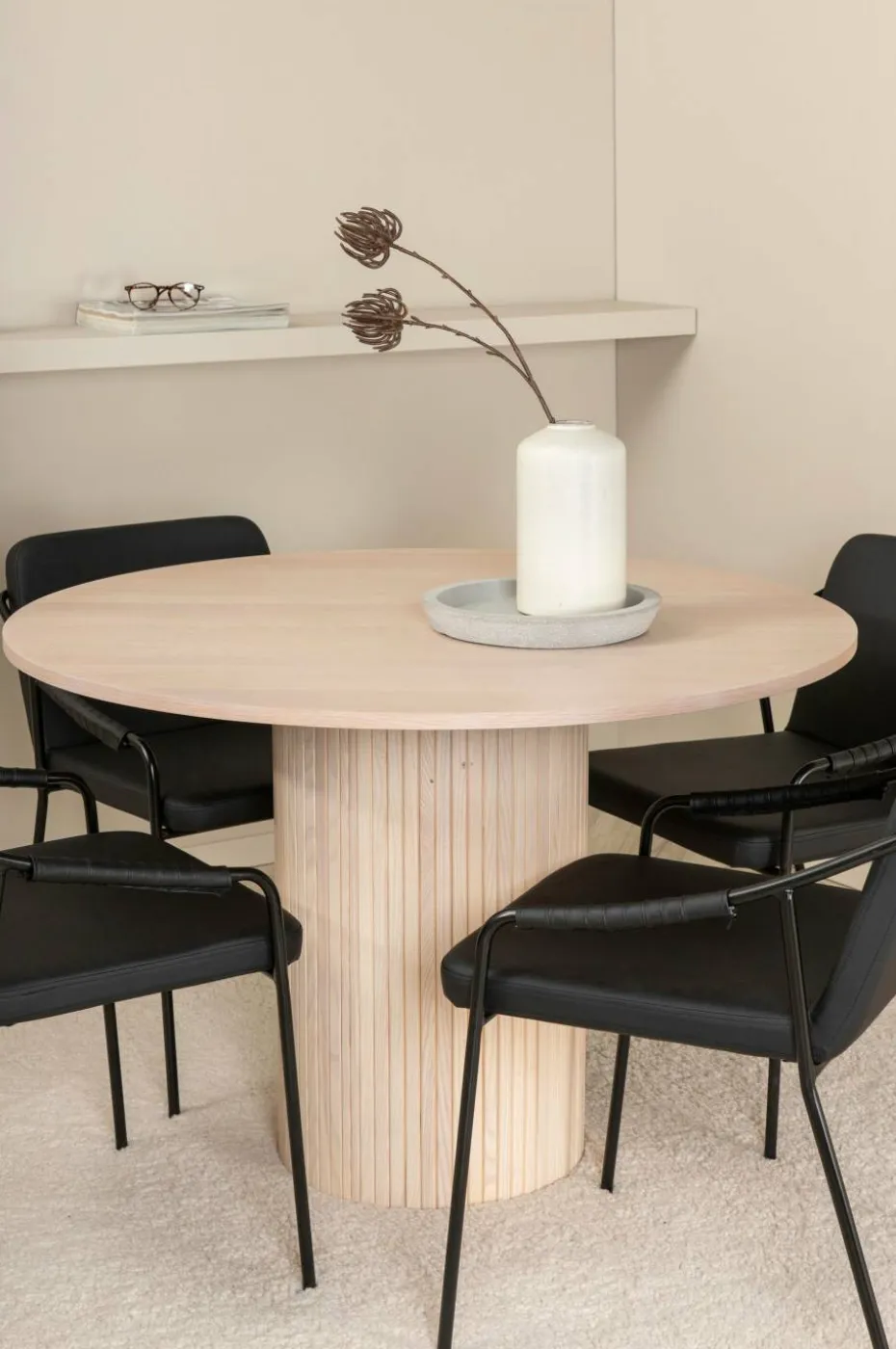 Venture Home Spisegruppe Bianca med 4 stk stoler Tvist