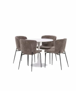 Venture Home Spisegruppe Hamden med 4 stk stoler Modesto