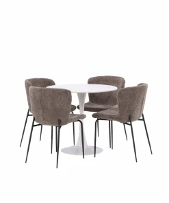 Venture Home Spisegruppe Hamden med 4 stk stoler Modesto