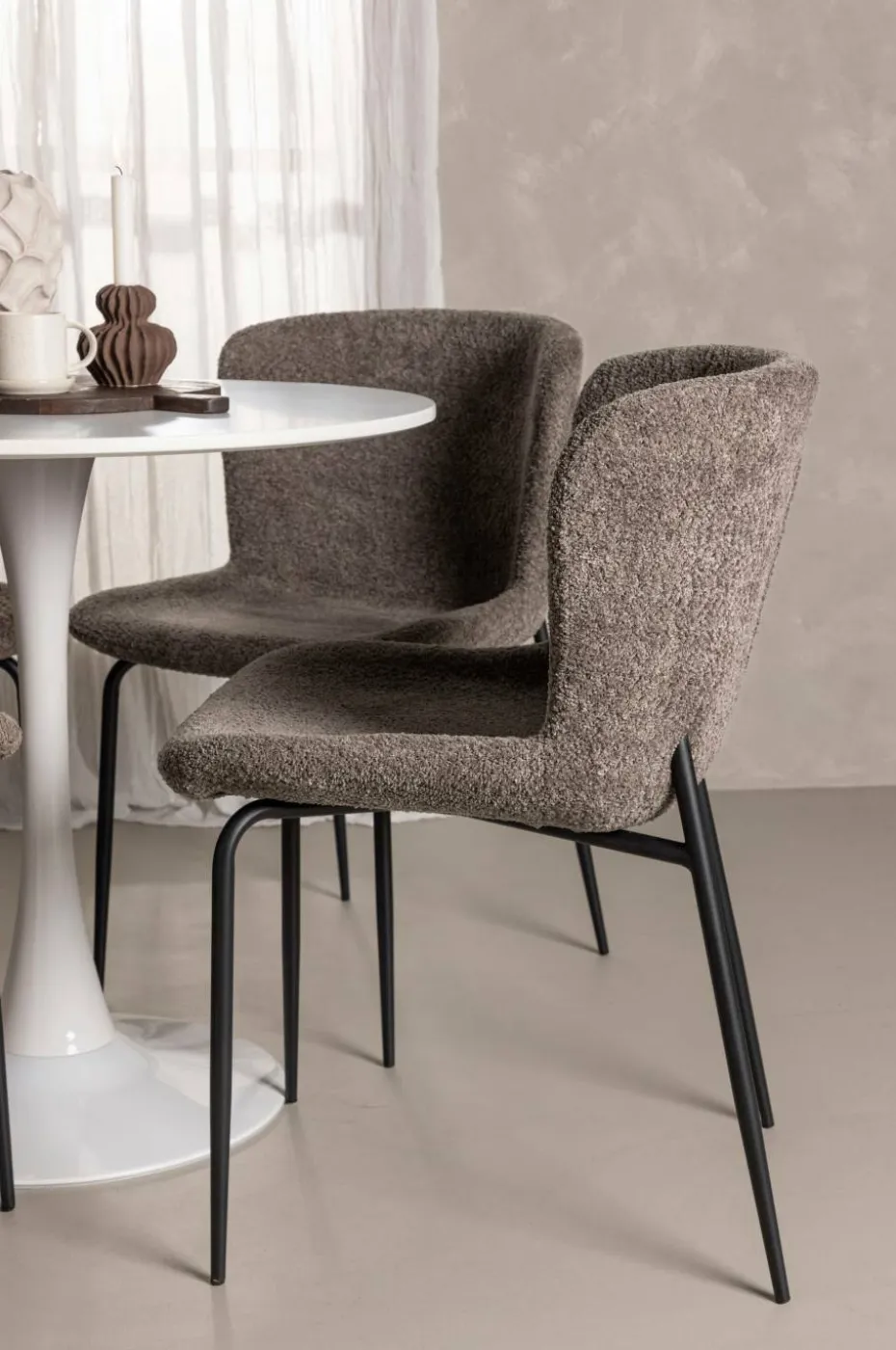 Venture Home Spisegruppe Hamden med 4 stk stoler Modesto