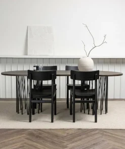 Venture Home Spisegruppe Stone Oval og stolene Montros