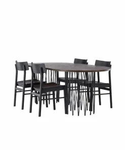 Venture Home Spisegruppe Stone Oval og stolene Montros