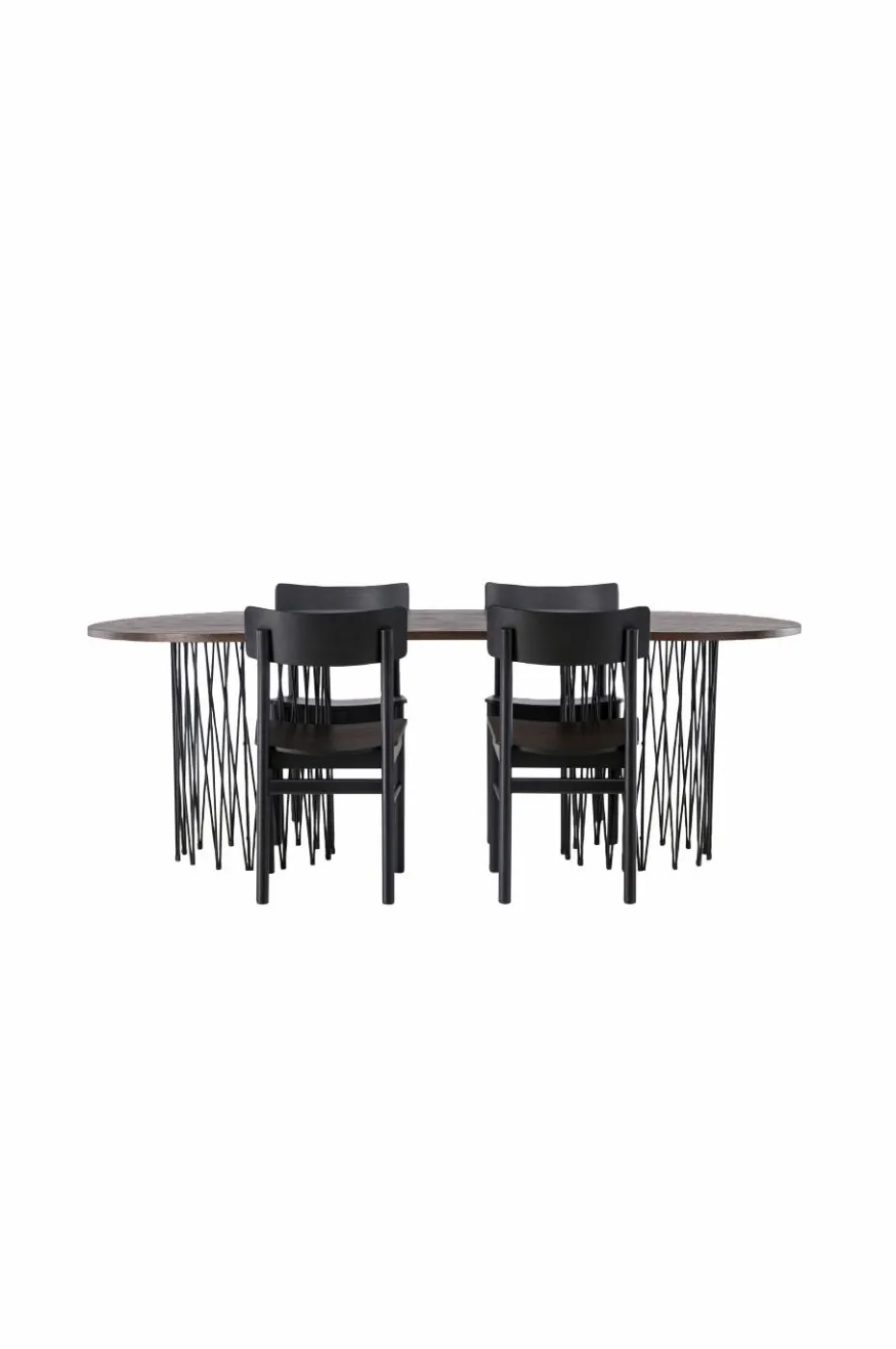 Venture Home Spisegruppe Stone Oval og stolene Montros