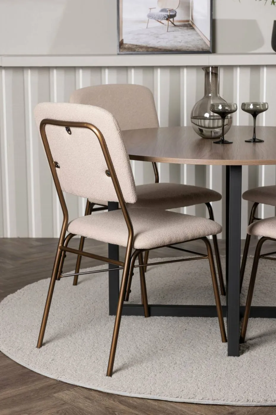 Venture Home Spisegruppe Durango med 4 stk stoler Seda