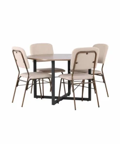 Venture Home Spisegruppe Durango med 4 stk stoler Seda