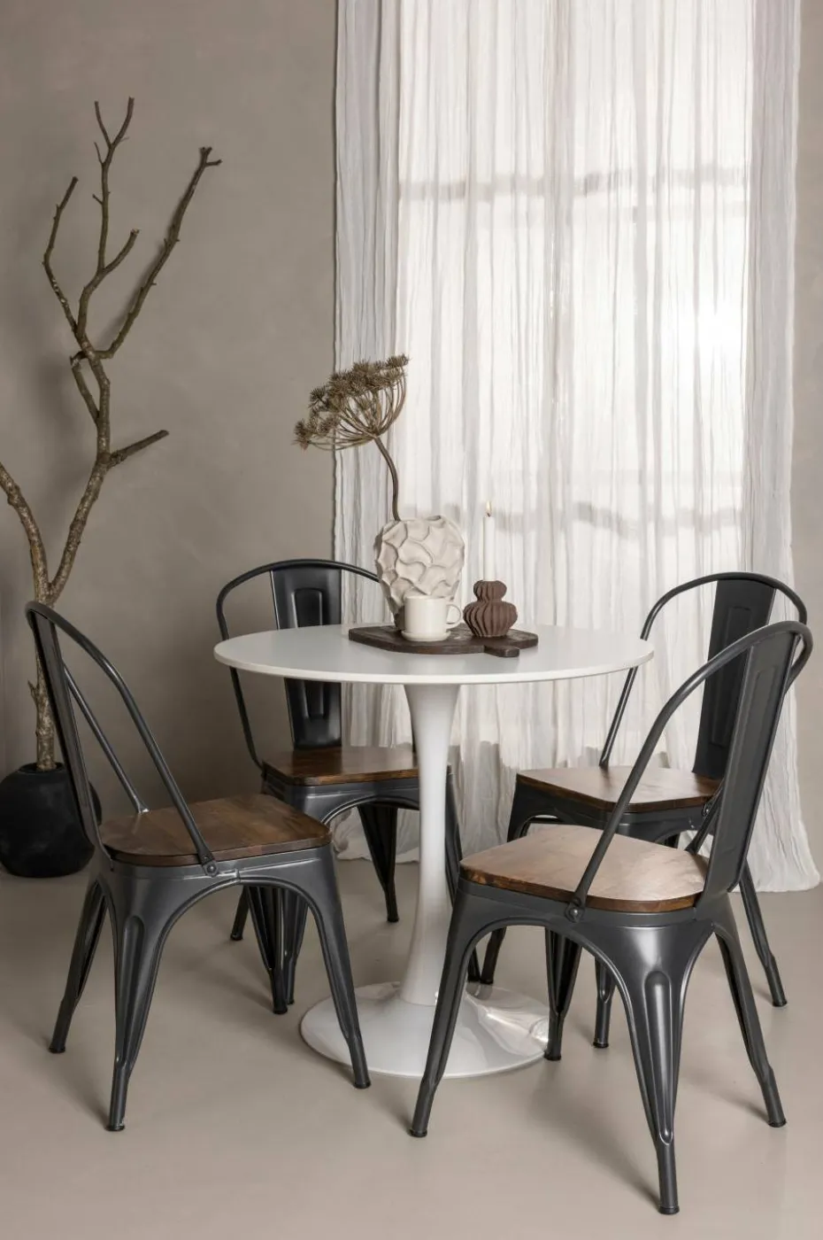Venture Home Spisegruppe Hamden med 4 stk stoler Tempe